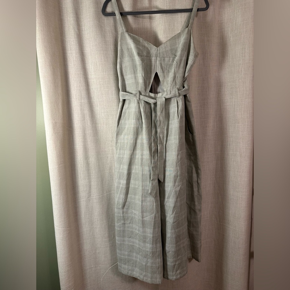 Charlotte Russe Gray Plaid Romper